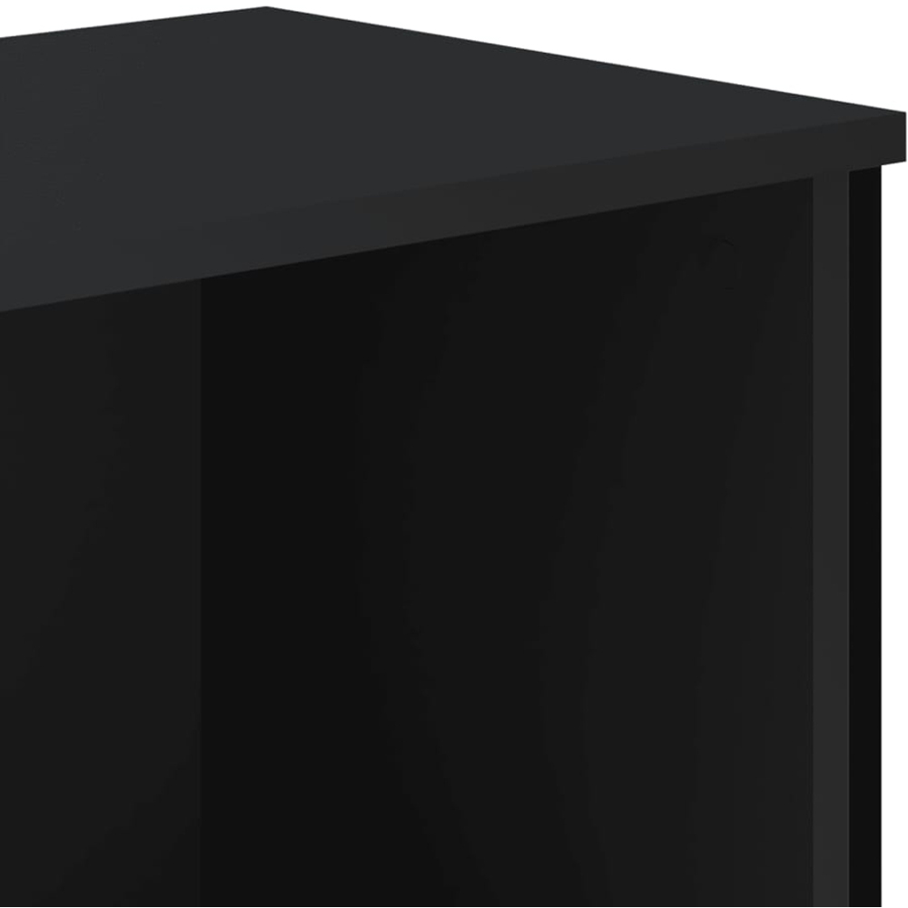 vidaXL 3 Shelf Black Bookcase Image 6