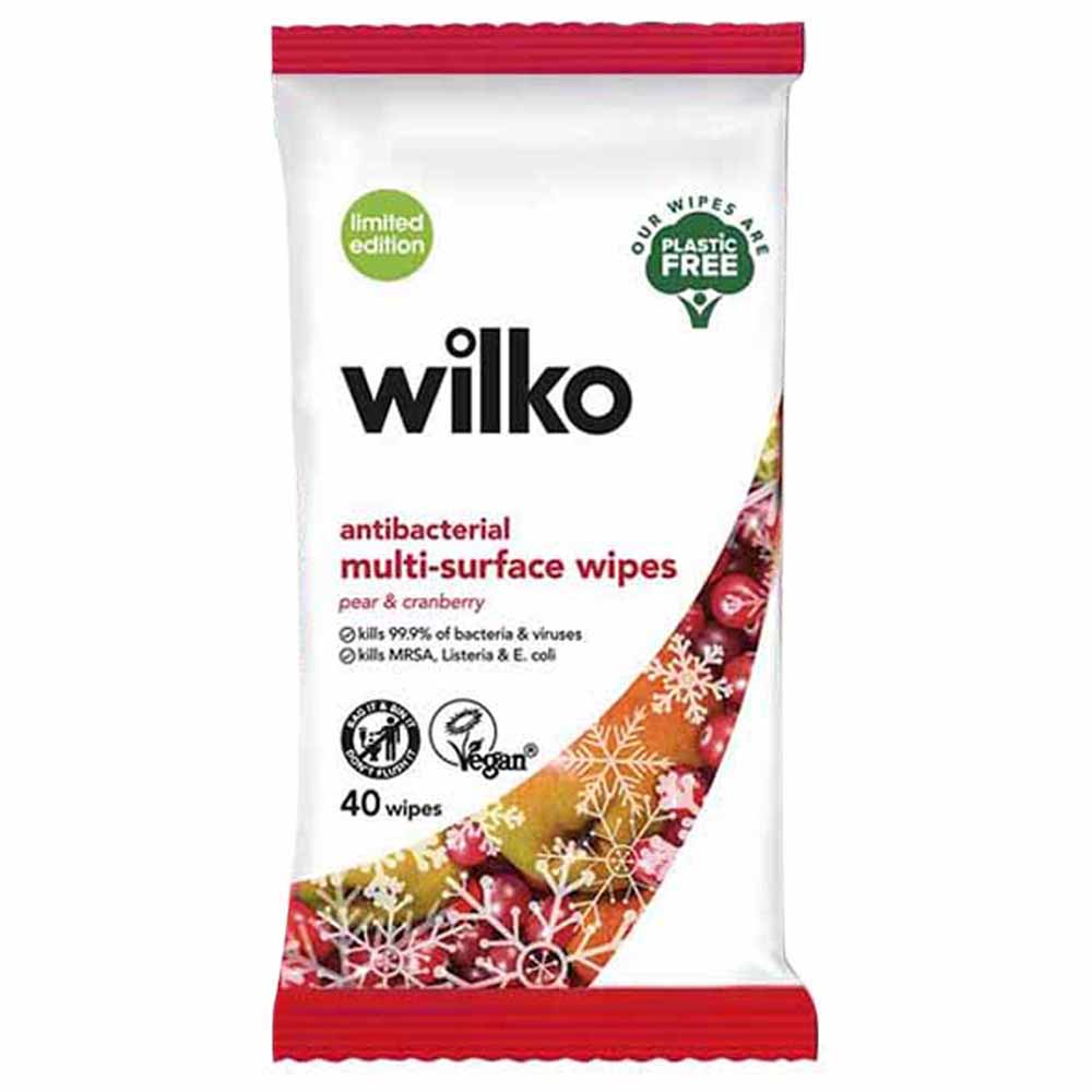 Wilko Pear & Cranberry M Surface Wipes Image