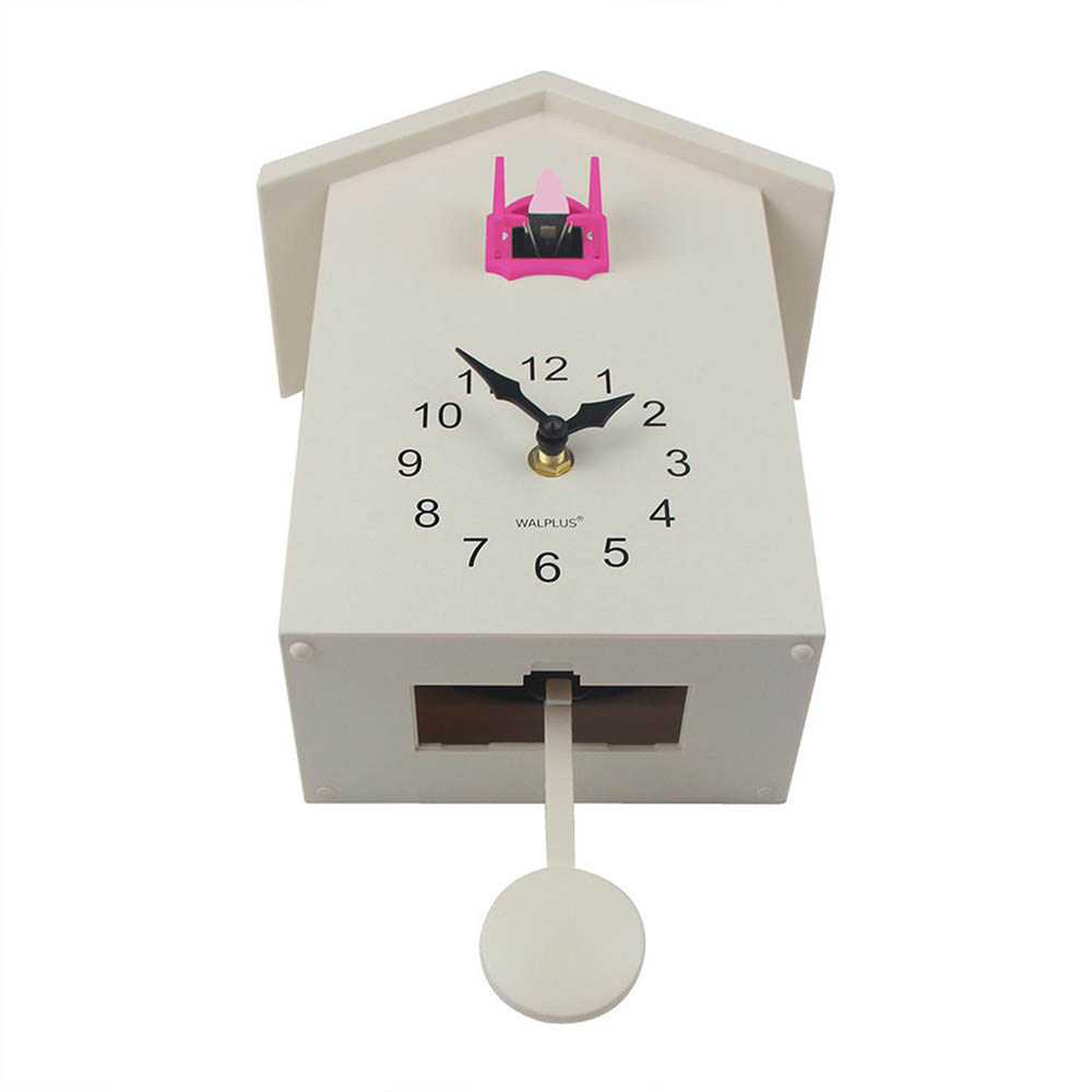 WALPLUS Pink Cuckoo Window Clock with Removable Pendulum 25 x 20cm Image 6