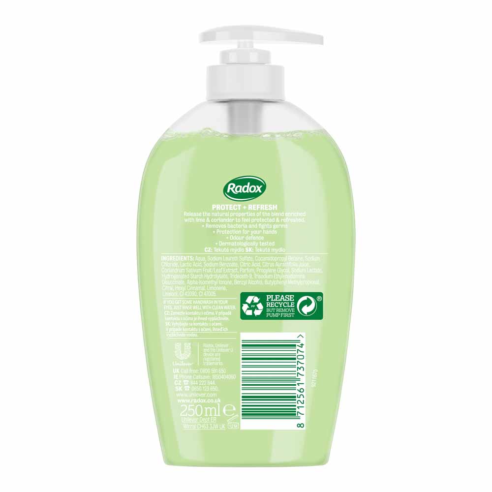 Radox Refresh Antibacterial Hand Wash 250ml Image 3