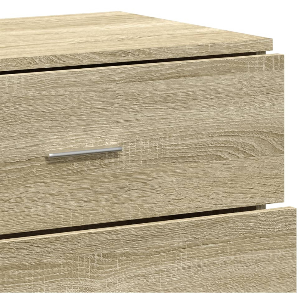 vidaXL 4 Door 4 Drawer Sonoma Oak Sideboard Image 7
