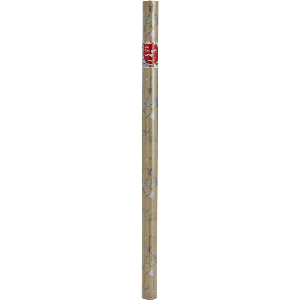 Wilko 3m Countryside Floral Roll Wrap Image 4