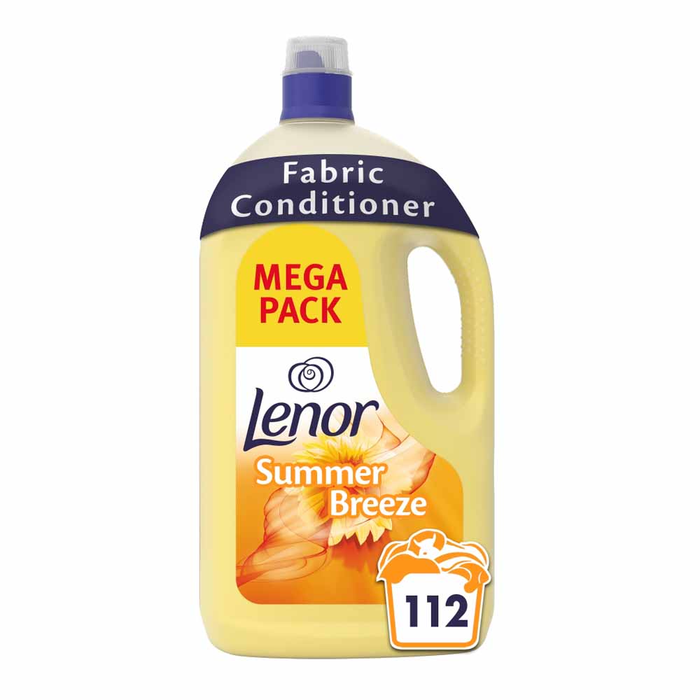 Lenor Summer Breeze Fabric Conditioner 112 Washes 3.92L Image 1