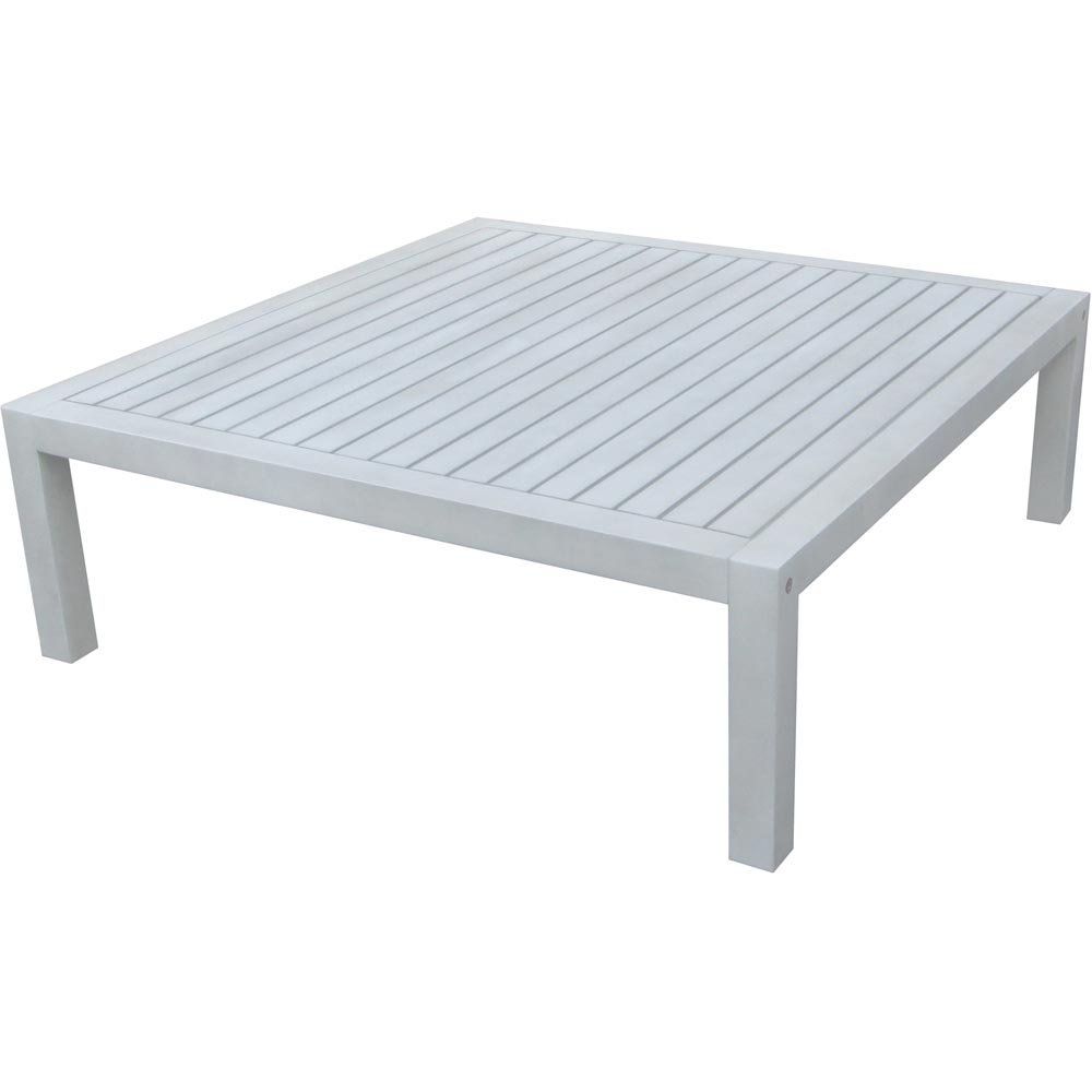 Charles Bentley Washed White Wooden Corner Lounge Set Image 9