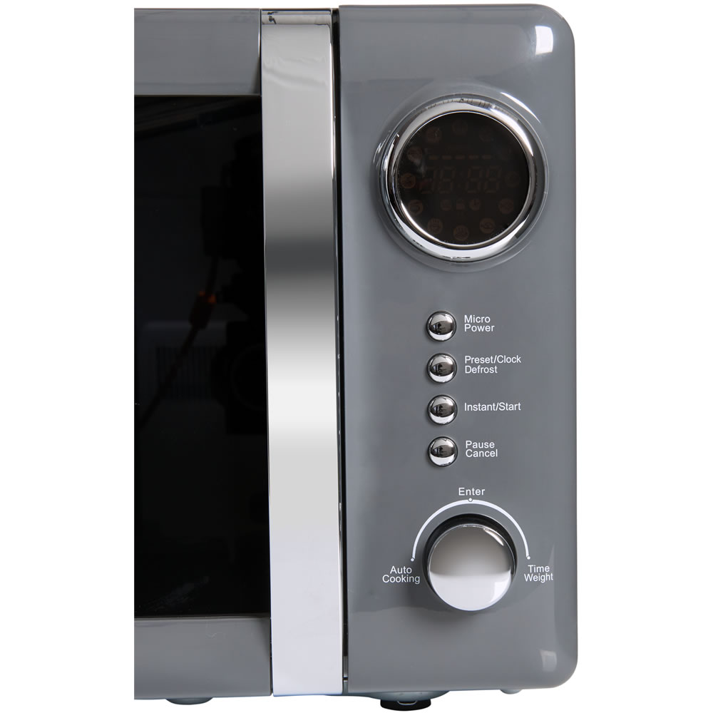 Wilko Charcoal Grey 20L Microwave Image 2