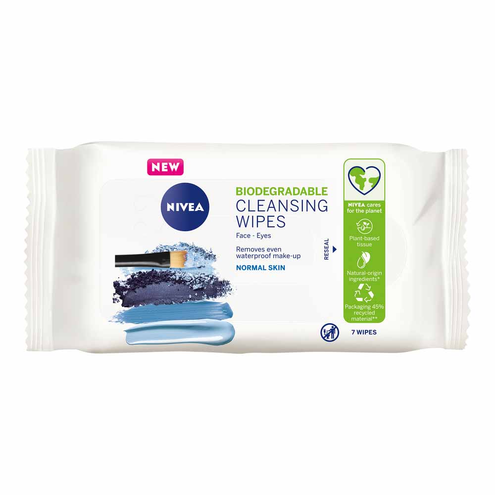 Nivea Biodegradable Cleansing Wipes for Normal Skin 7 Pack Image