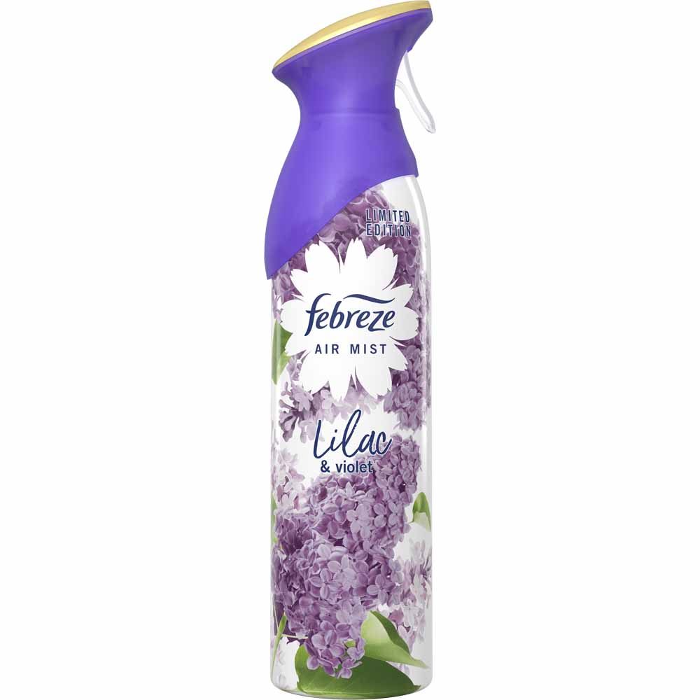 Febreze Lilac and Violet Aerosol Air Freshener Spray 300ml Image 1