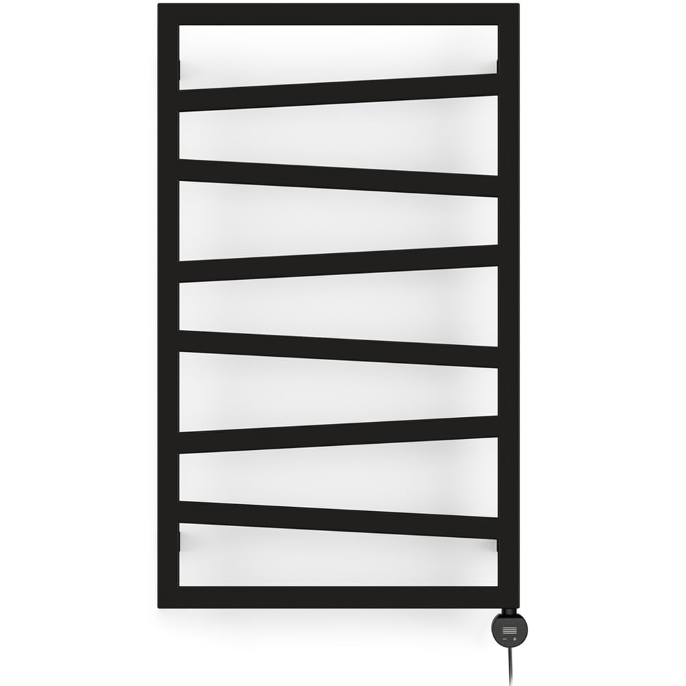 Terma Zig Zag Heban Black Electric Towel Rail with VEO Element Controller 835 x 500mm Image 4