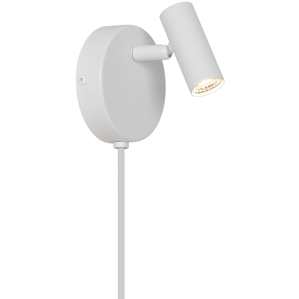 Nordlux Omari 320 Lumens 2700K White Round LED Wall Light Image 1