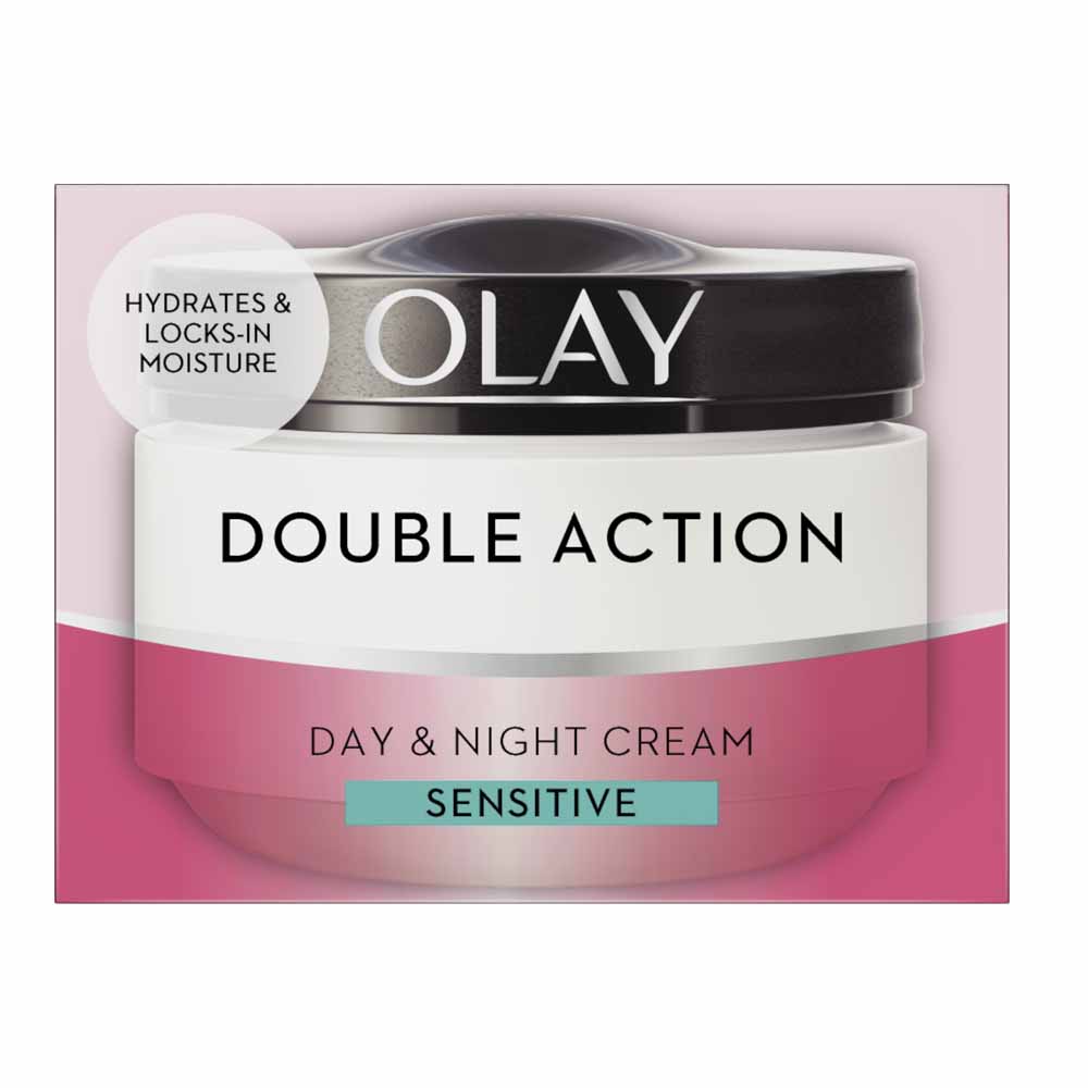 Olay Double Action Sensitive Day and Night Cream 50ml Image 1