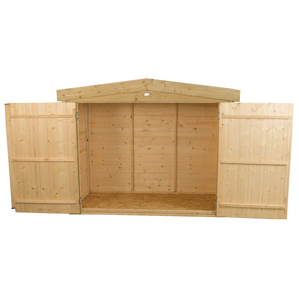 Forest Garden 6.5 x 3ft Double Door Large Shiplap Apex Shed Image 3