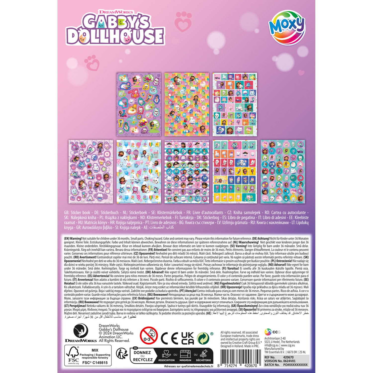 Gabbys Doll House Glitter Sticker Book Image 3