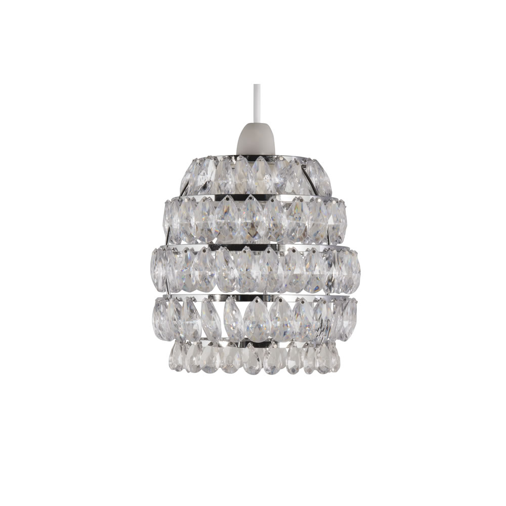 Wilko Lucy Crystal-Effect Pendant Light Shade Image 3