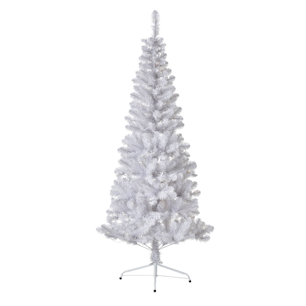 Wilko 6ft Pre Lit White Christmas Tree Image 2