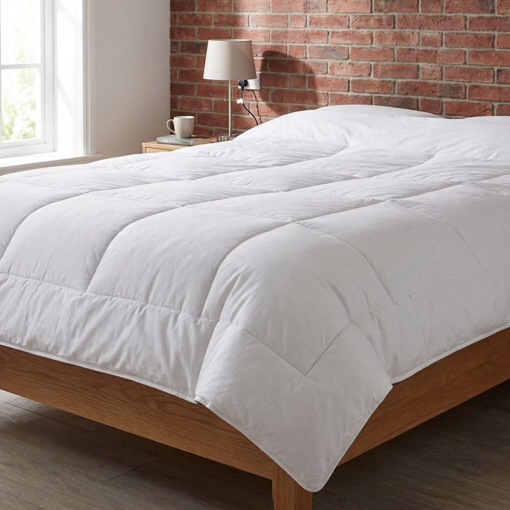 Divante King Size White Hotel Cotton Duvet 10.5 Tog Image 2