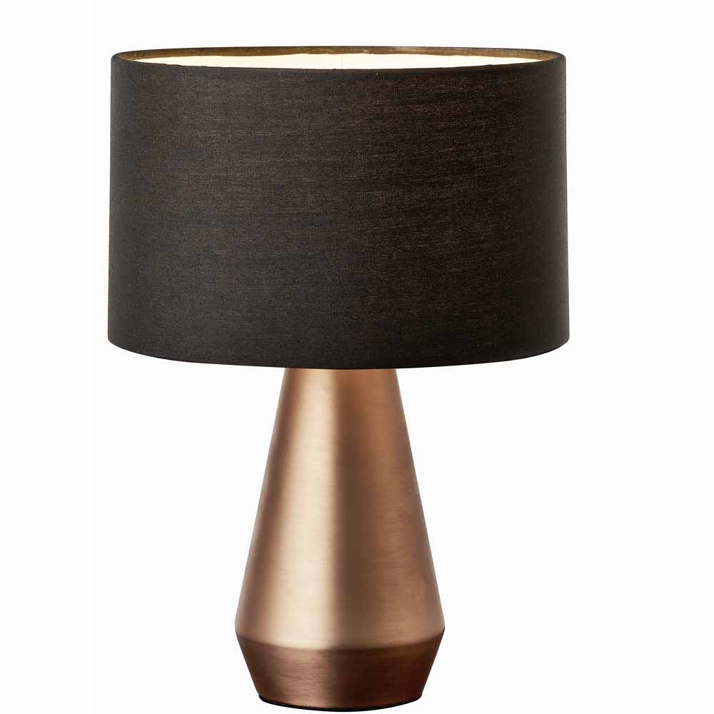 Wilko  Copper Touch Lamp Pair Image 1