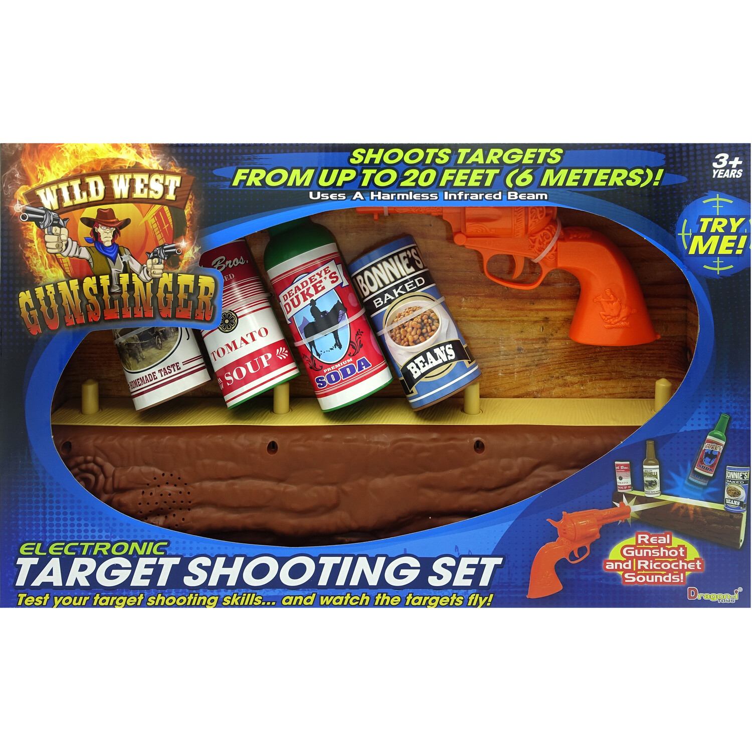 Wild West Electronic Target Shooting Set - Blue Image 1