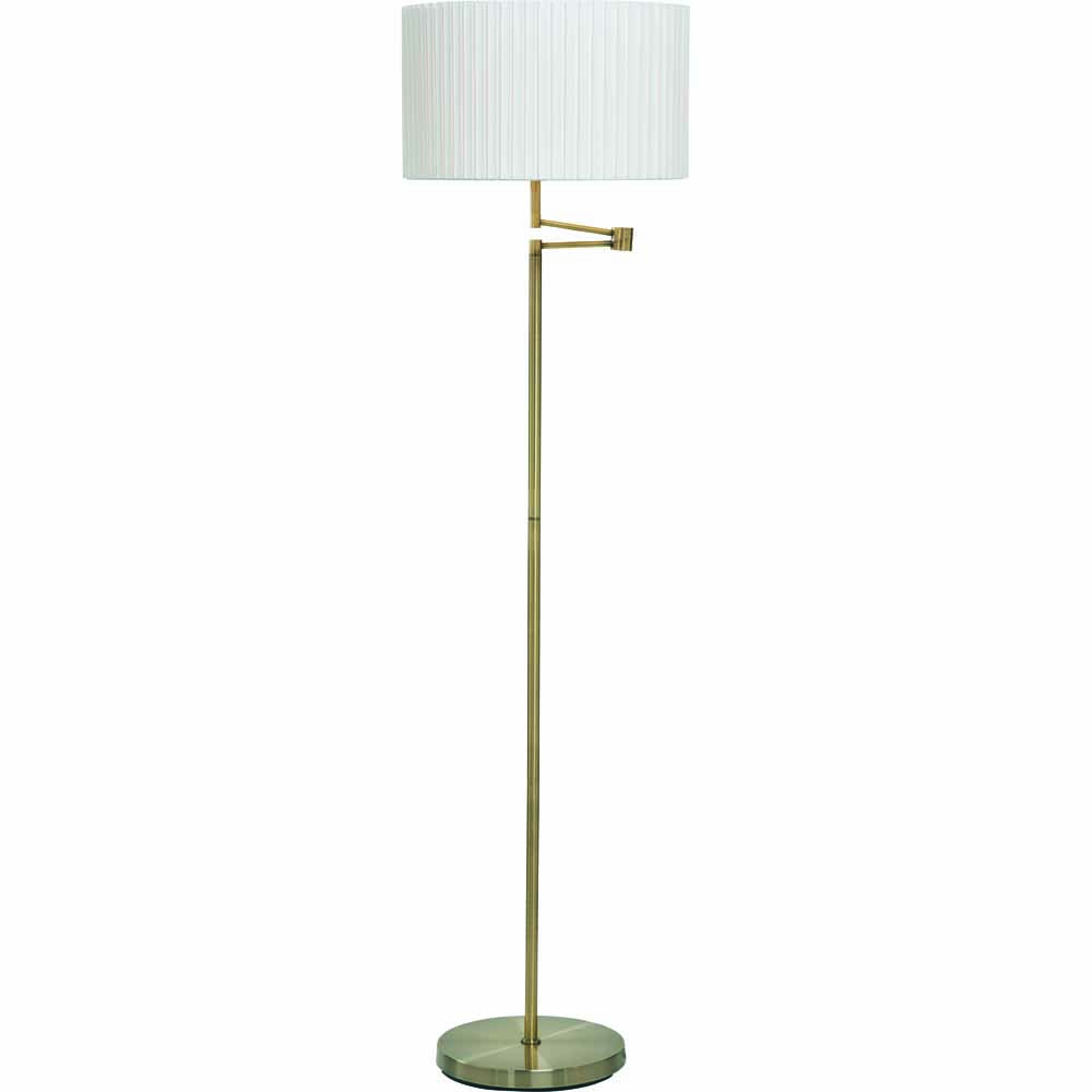 Lighting & Interiors Wilhelmina Antique Brass Floor Lamp Image