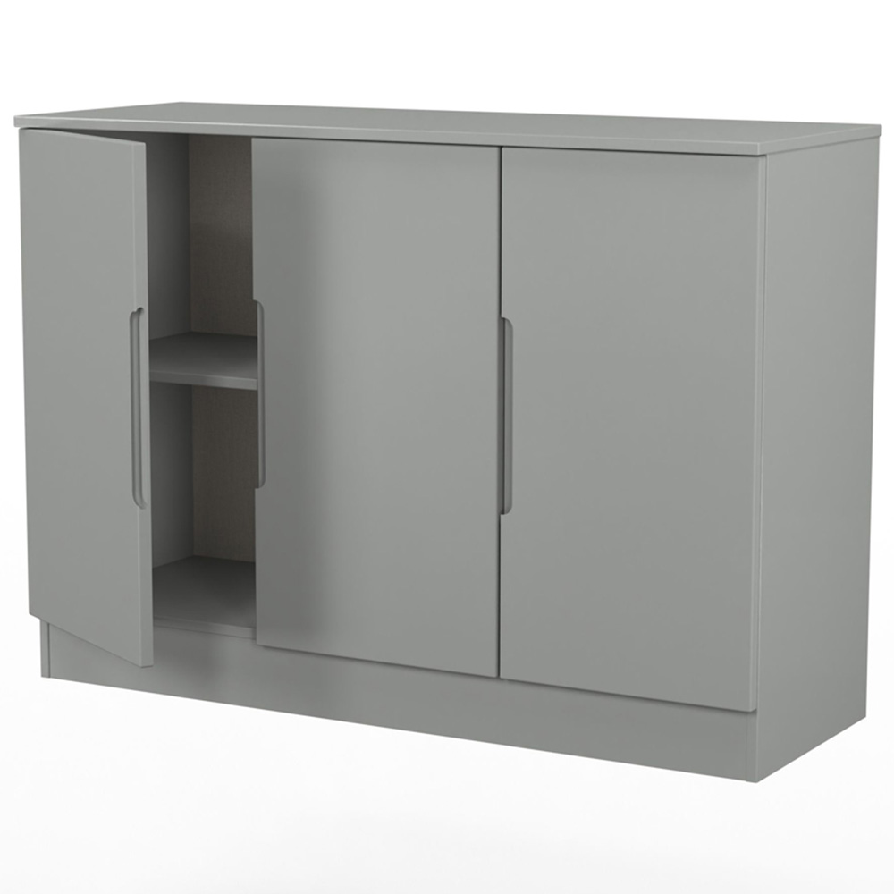 Crowndale Milan 3 Door Dusk Grey Sideboard Ready Assembled Image 6