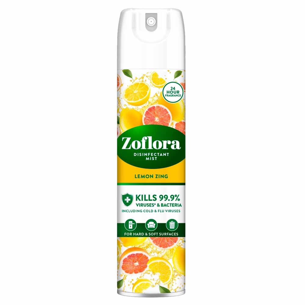 Zoflora Disinfectant Mist Lemon Zing 300ml Image 1