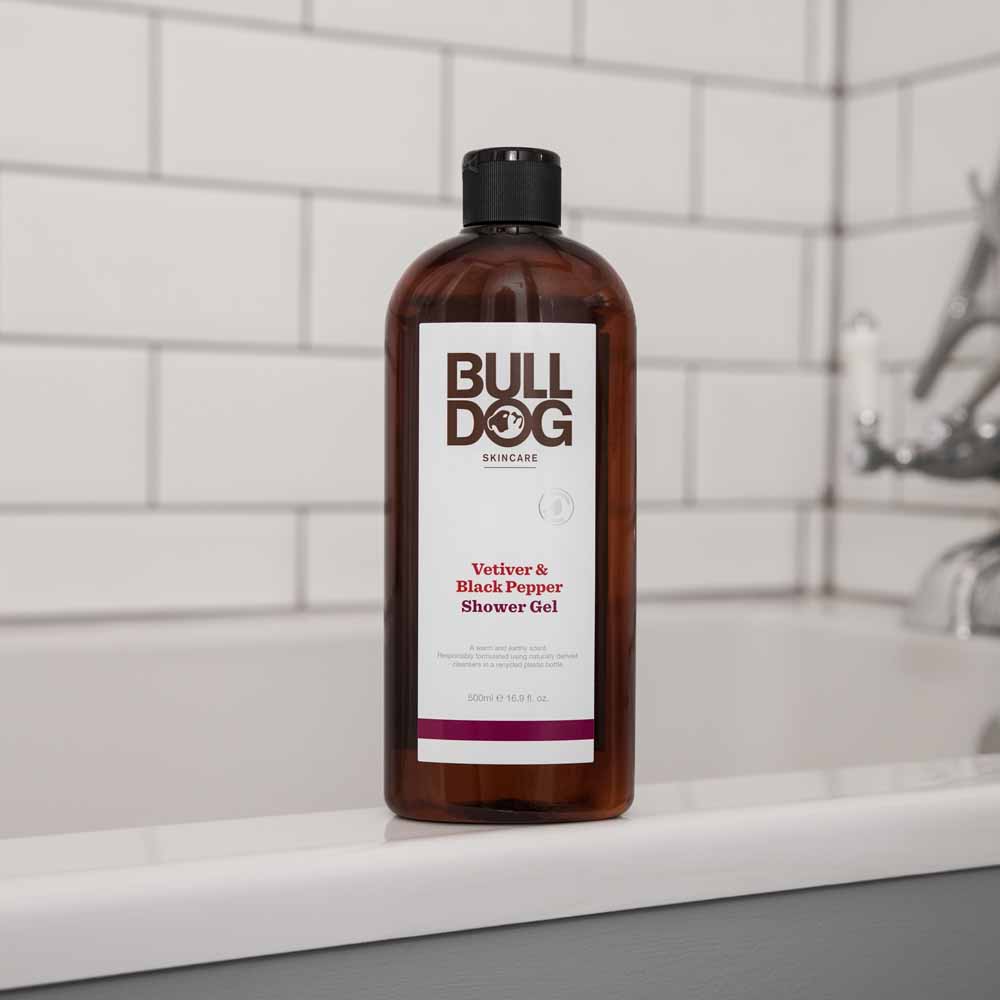 Bulldog Black Pepper Shower Gel 500ml Wilko