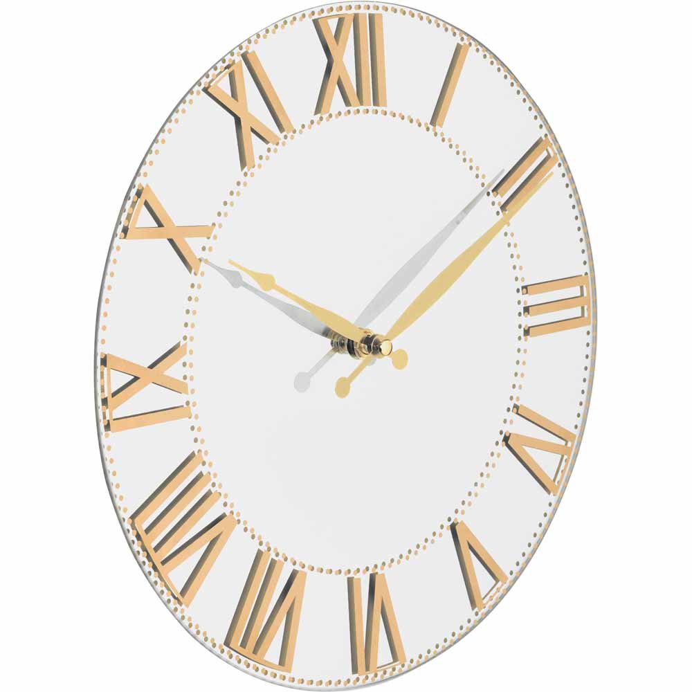 Wilko Mirrored Wall Clock Wilko