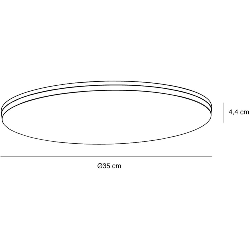 Nordlux Vic 35 3200 Lumens White Ceiling Light Image 4