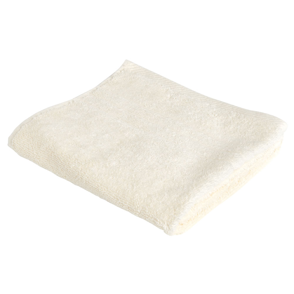Wilko 100% Cotton Soft Cream Hand Towel Image 1