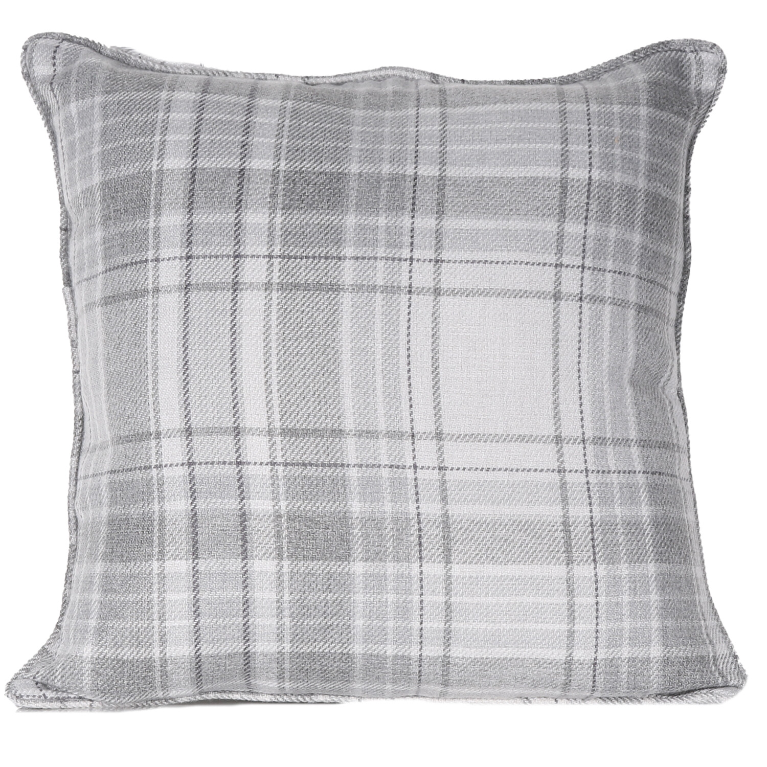 Divante Hatfield Grey Check Cushion Image 1