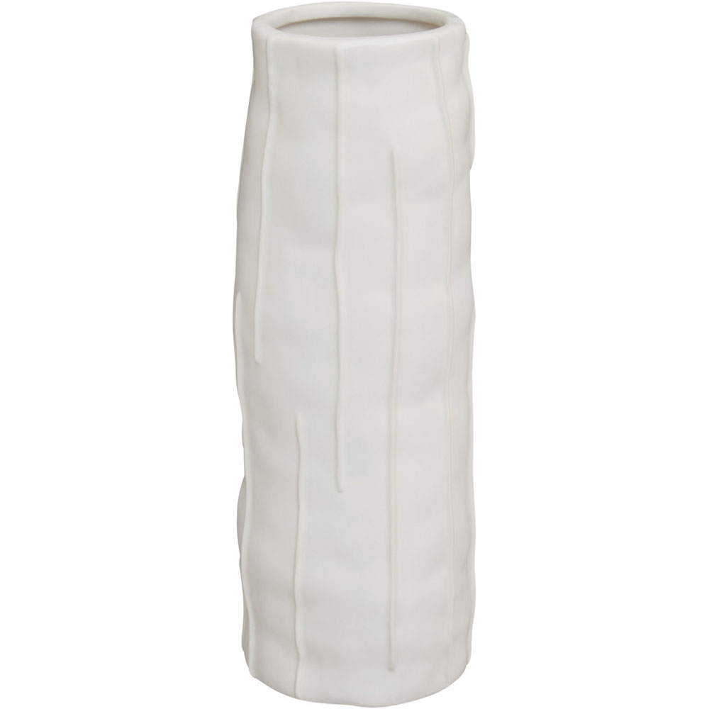 Premier Housewares White Fara Ceramic Vase Large Image 1