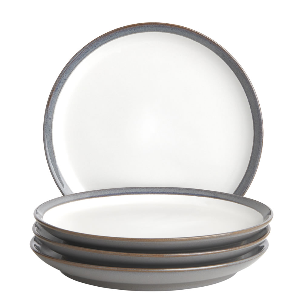 Wilko Cool Grey Reactive Glazed Dinner Set 12pc Wilko