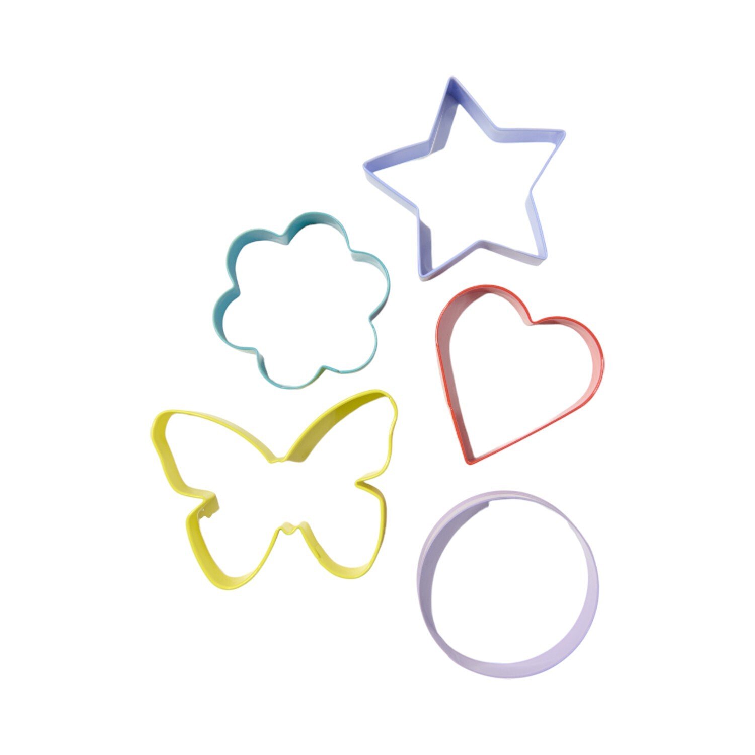 Set of 5 Stainless Steel Cookie Cutters Image 2