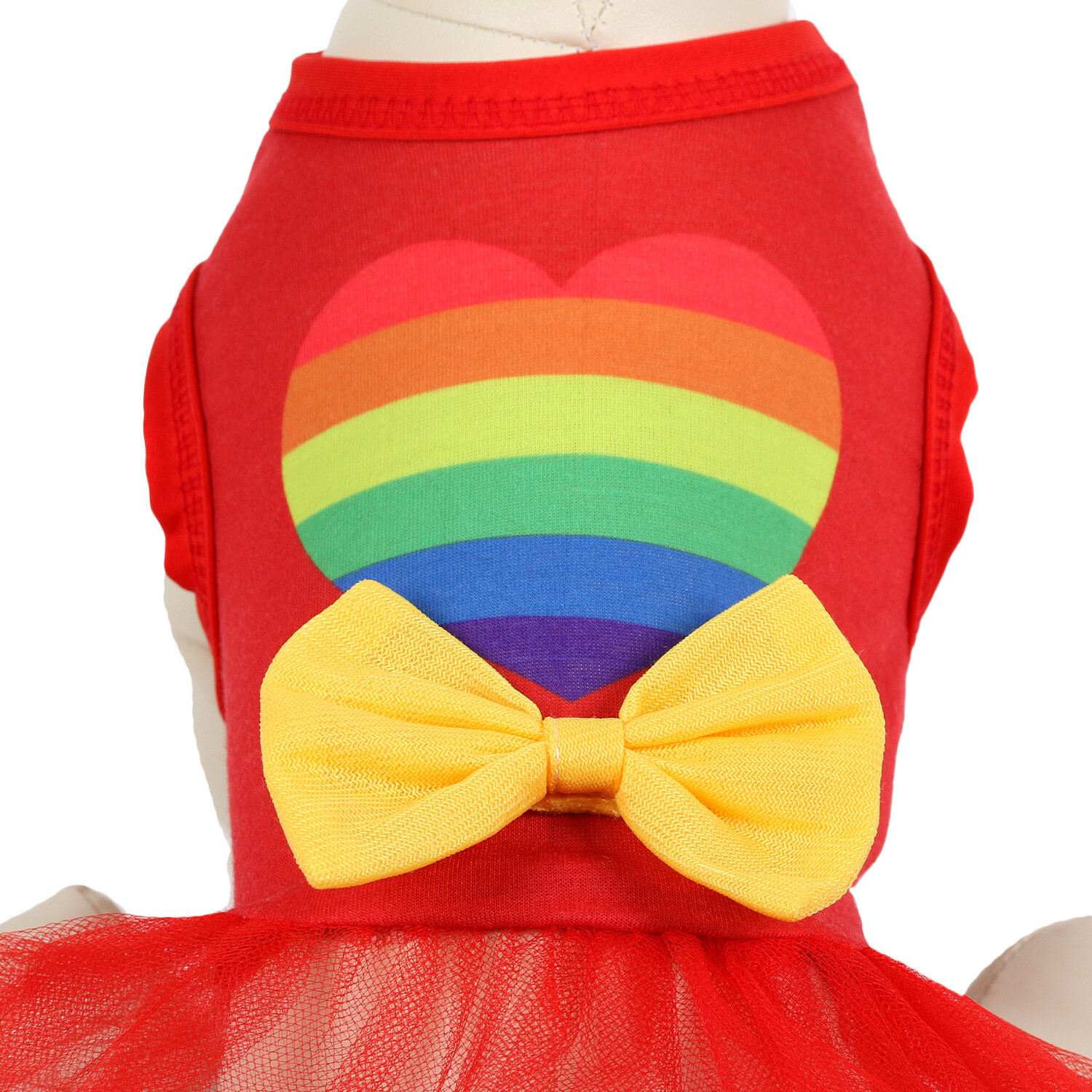 Rainbow Tulle Dress - Red / 40cm Image 3