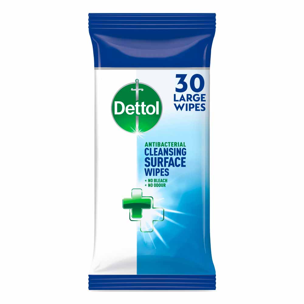 Dettol Antibacterial Wipes 30pk Image 1