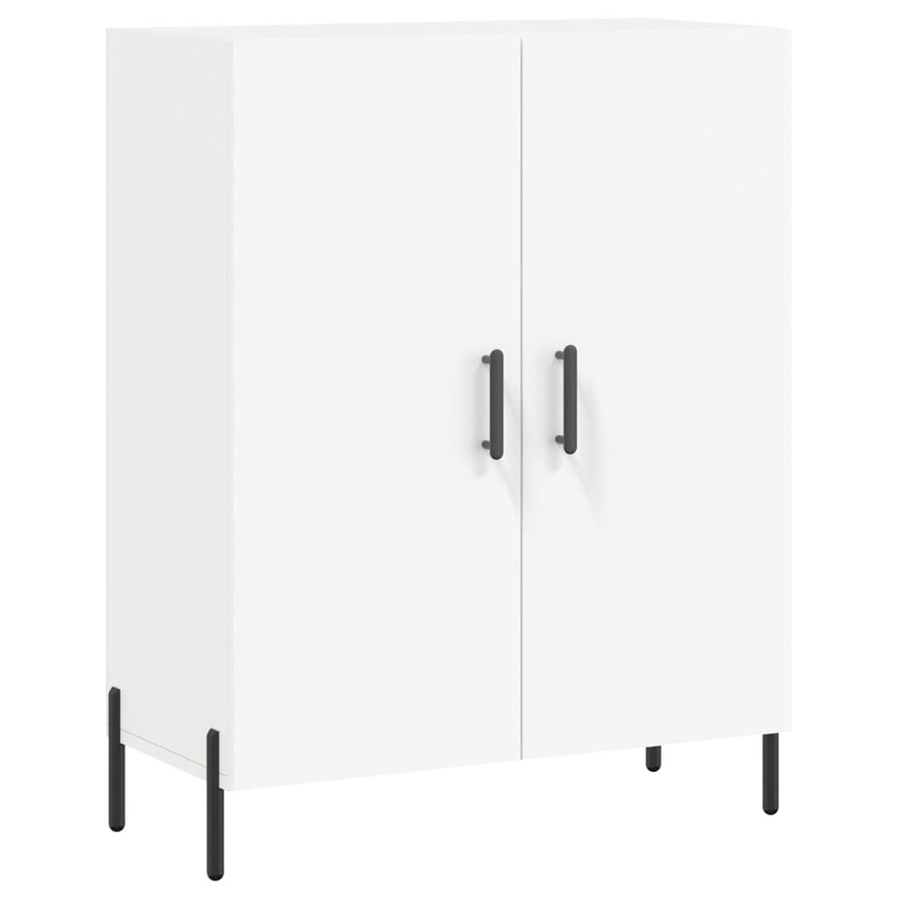 vidaXL 4 Door White Highboard Image 7