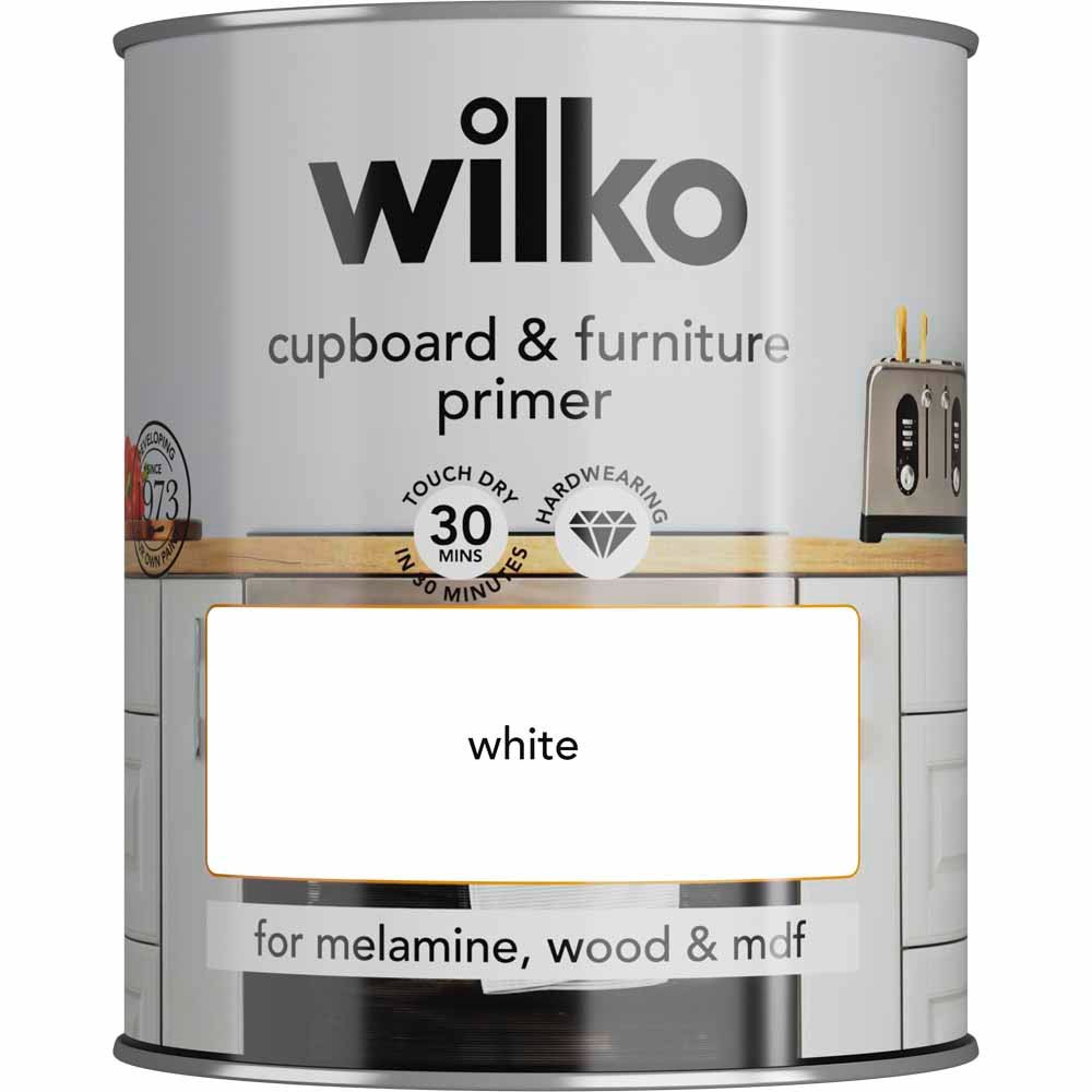 Wilko Quick Dry White Cupboard and Furniture Primer 750ml Image 2