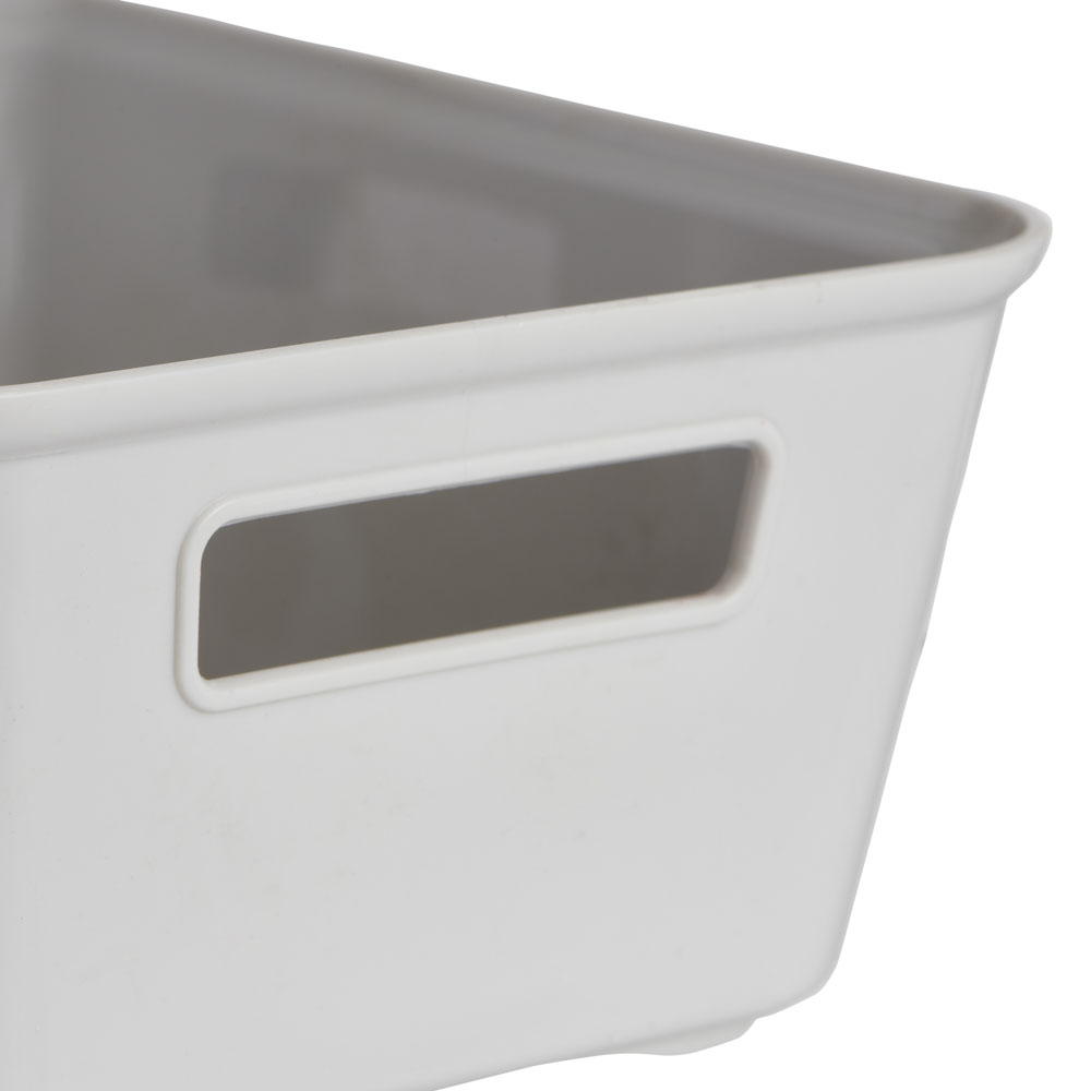 Wilko Grey Medium Storage Tray Wilko