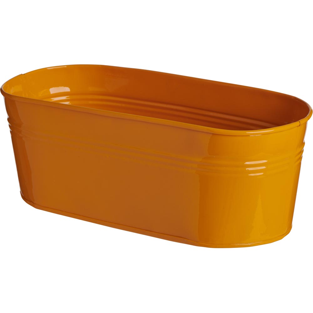 Single Wilko Indoor Trough Planter Tins in Assorted Colours Wilko