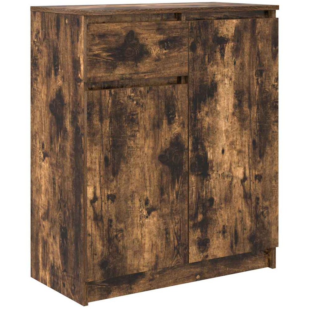 vidaXL 2 Door Single Drawer 3 Shelf Sonoma Oak Sideboard Image 2