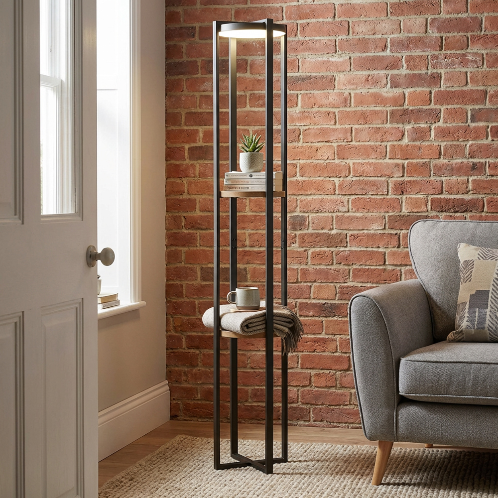 Harlow LED Shelf Floor Lamp Image 7