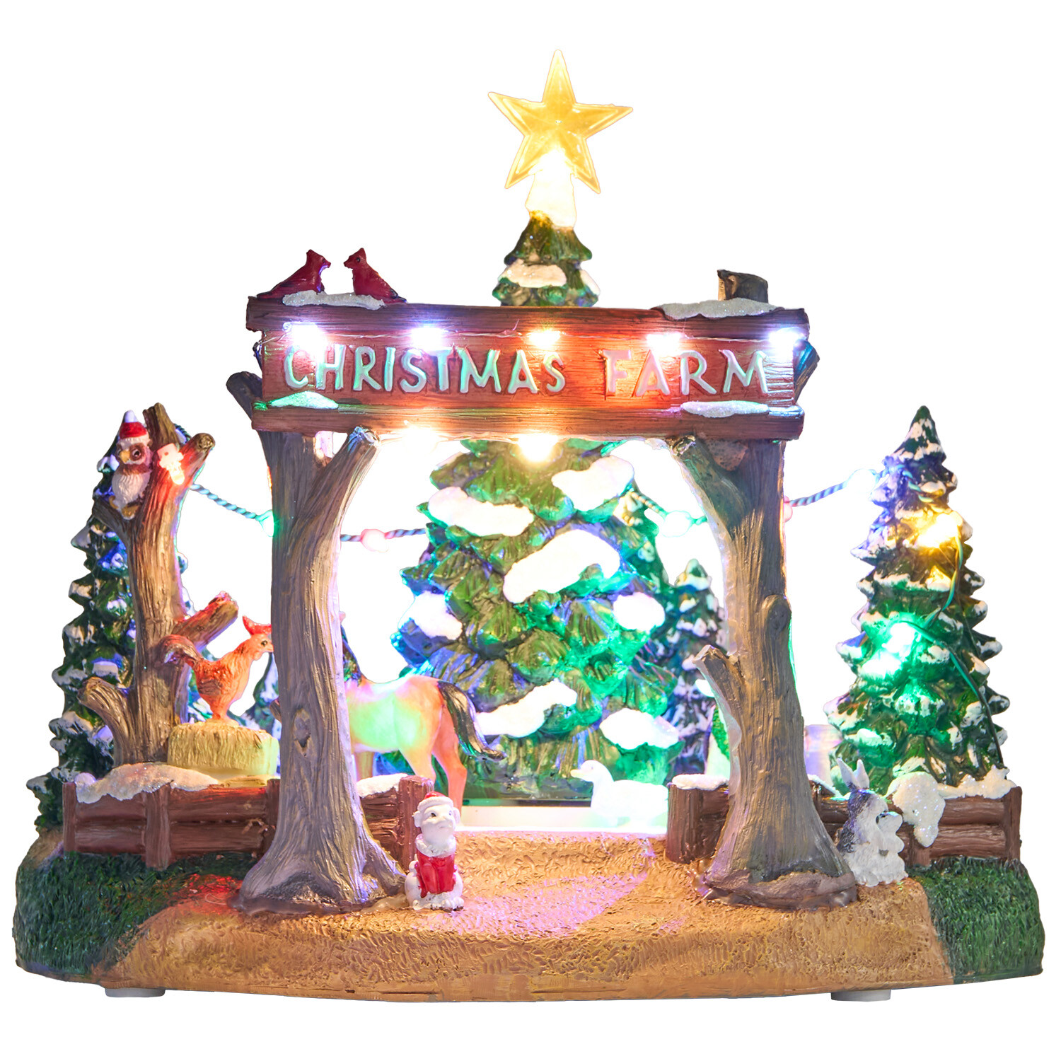 Christmas LED Farm Village Model Image 1