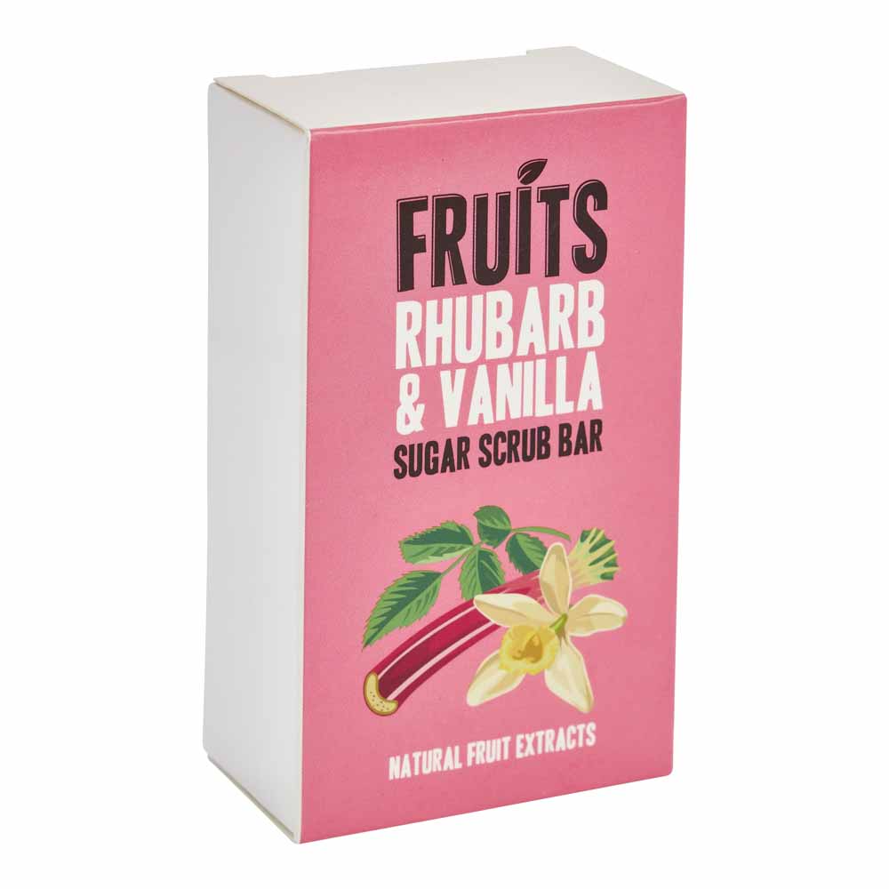 Fruits Scrub Bar Rhubarb & Vanilla Image 1