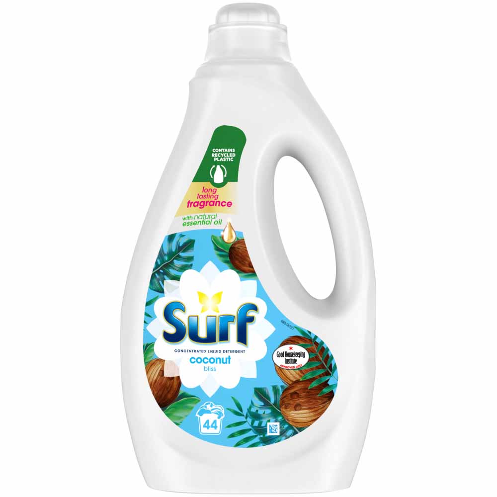 Surf Coconut Bliss Concentrated Liquid Laundry Detergent 44 Washes 1.188L Image 2