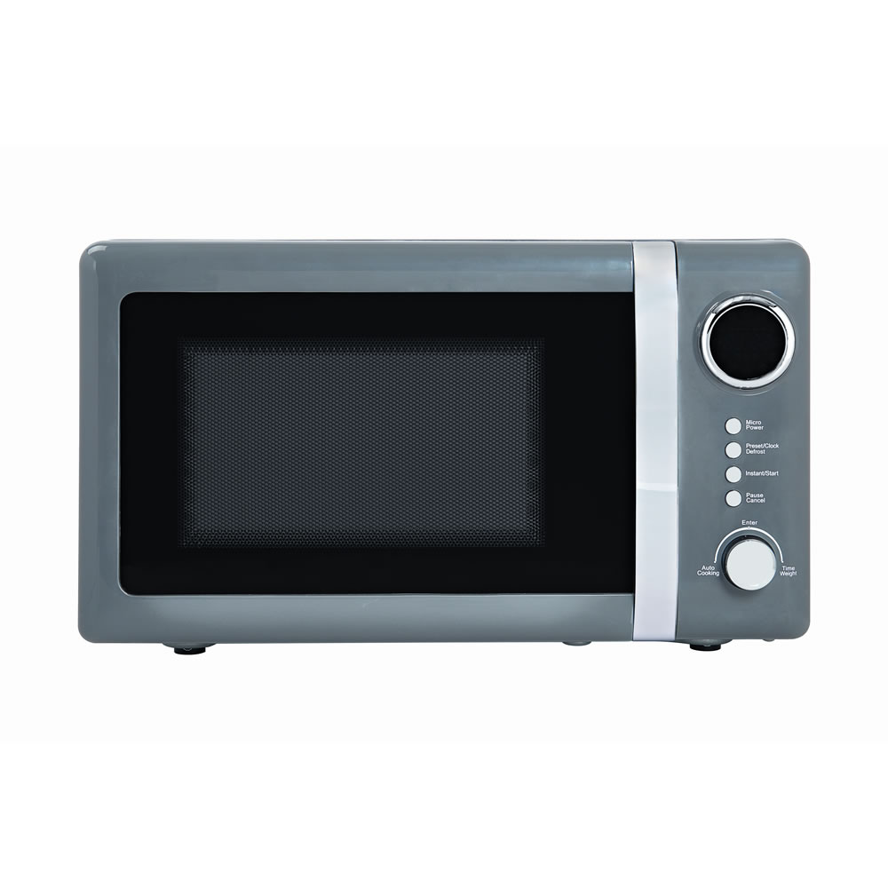 Wilko Charcoal Grey 20L Microwave Image 1