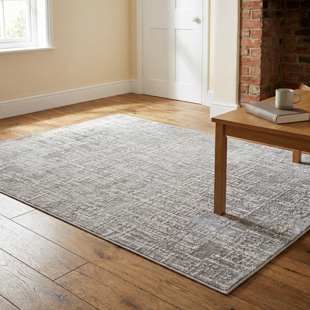 Eden Texture Rug - Grey Image 6