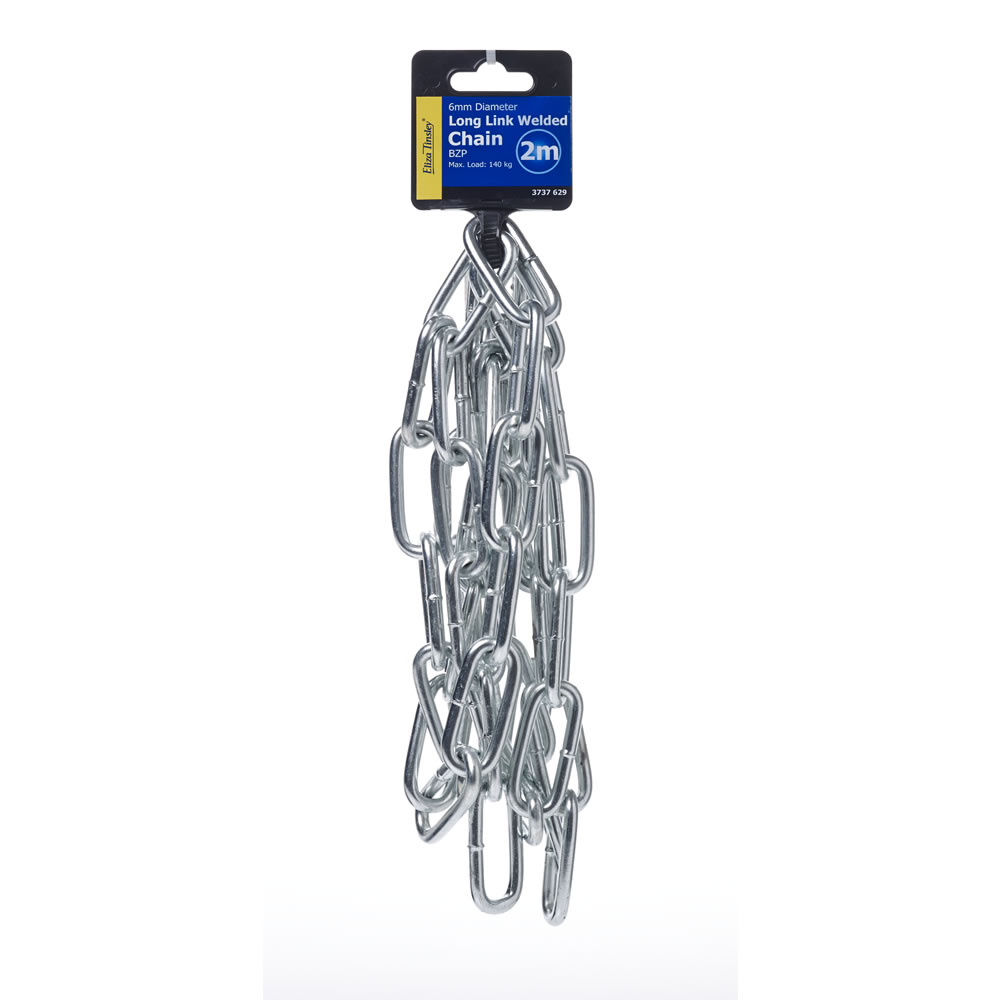 Eliza Tinsley Bright Zinc Long Link Welded Chain 6mm x 2m Image