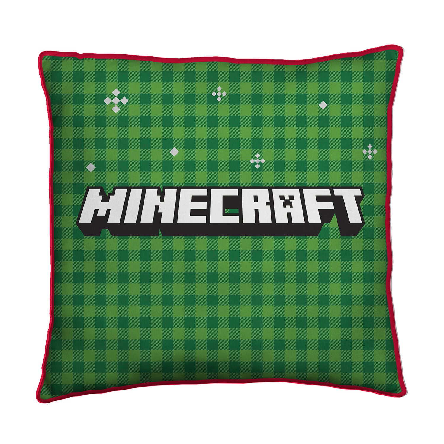 Minecraft Snowy Square Cushion - Multicolour Image 1