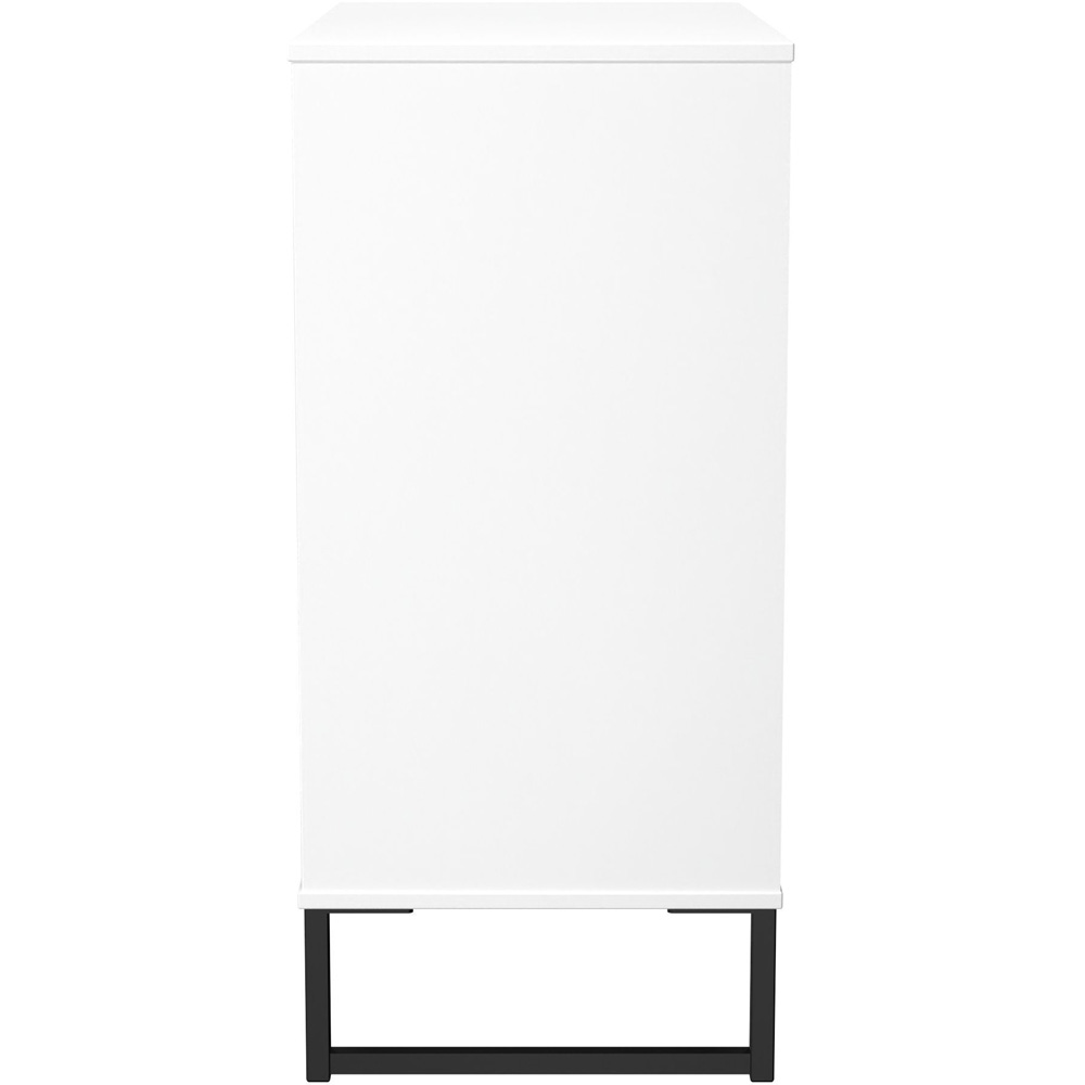 Crowndale Fluted 4 Drawer White Matt Chest of Drawers Ready Assembled Image 3