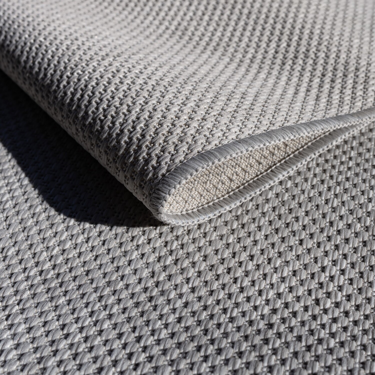 Alicante Indoor and Outdoor Rug Grey 160cm Image 3