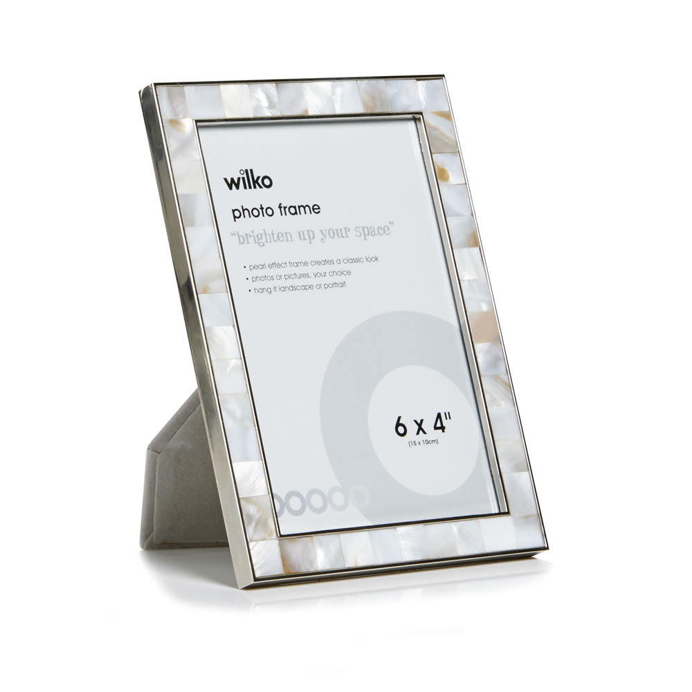 Wilko Mother Of Pearl Photo Frame 6 x 4 Inch Image 2